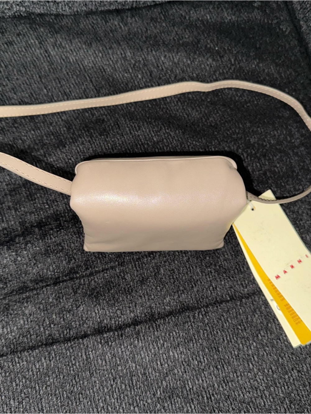 Marni Beige Mini Crossbody Bag - Picture 3 of 9
